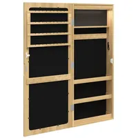 VidaXL Spiegel-Schmuckschrank mit LED-Beleuchtung Wandmontage