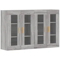 VidaXL Wandschränke 2 Stk. Grau Sonoma Holzwerkstoff