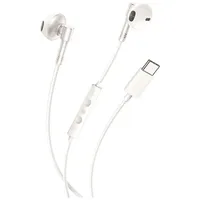 XO EP60 kabelgebundene Kopfhörer USB-C, flexibles Silikonkabel, Lautstärkeregelung, 1,2m