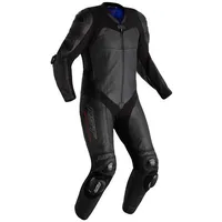 RST Pro Series Evo Airbag Einteilige Motorrad Lederkombi, schwarz,
