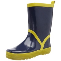 Playshoes Gummistiefel aus Naturkautschuk, trendige Unisex Regenstiefel mit Reflektoren,