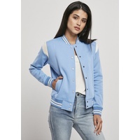 URBAN CLASSICS Inset College-big Jacke Blue Sky / White