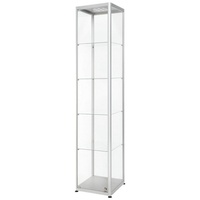 Showdown Displays Glasvitrine bel. 400x2000x400 silber