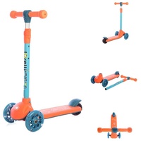 Lorelli Kinderroller Tamtam 3 Räder, höhenverstellbar, Leuchträder, Fußbremse orange