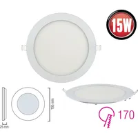 Braytron LED Panel 15w rund Kunststoff