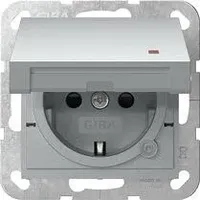 Gira 455226 SCHUKO-Steckdose mit Klappdeckel Kontrolllicht und Shutter System