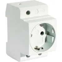 Pollmann Verteiler-Einbausteckdose 1-fach, grau (6334787)