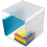 Kompatible Ware Deflecto "Cube" Aufbewahrungsbox transparent 15,3 x 15,3