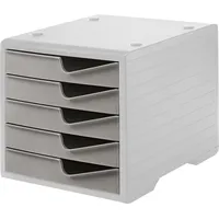 Styro Schubladenbox styroswingbox taupe 275-8430.7581, DIN C4 mit 5