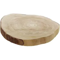 Dekoleidenschaft Deko-Scheibe "Wood" Ø 40 cm Baumscheibe aus naturbelassenem