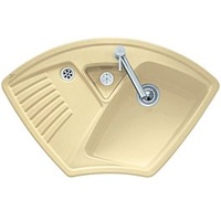 Villeroy & Boch Arena Eck almond + Handbetätigung +