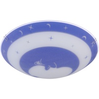 ETC Shop Deckenleuchte Glas Kinder Schlafzimmerleuchte Sterne Baby Kinderleuchte