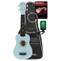 Classic Cantabile US-50 BL Sopran-Ukulele Blau Set