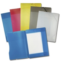 Folia Eckspanner 6999, A3, Kunststoff, sortiert, 3 Einschlagklappen, 5