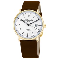 EICHMÜLLER | Herren Armbanduhr Ø 38mm | braun Datumsanzeige
