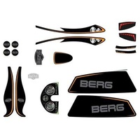 Berg Toys BERG Gokart Stickerset Aufkleber Black Edition