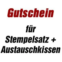 Trodat Gutschein für Stempelplatte für trodat 5204 mit Logo