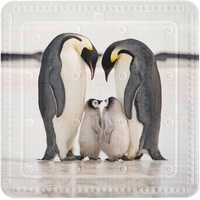 KLEINE WOLKE Duscheinlage Jacksons mit Pinguinen weiß schwarz PVC