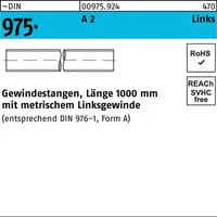 Industrial Quality Supplies ~DIN 975 A 2 Links Gewindestangen,