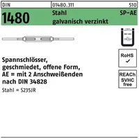 Industrial Quality Supplies DIN 1480 Spannschlösser Stahl ÜZ SP