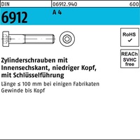 Reyher Zylinderschraube DIN 6912 Innen-6kt M16x 90 A 4