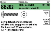 Industrial Quality Supplies Gewindefurchende Schrauben f. Kunststoff Liko ISR