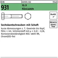 Hörger & Geßler DIN 931/ISO 4014 Sechskant-Schaftschraube 10.9 M