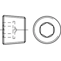 Industrial Quality Supplies DIN 906 Verschlussschraube Kegeliges Rohrgewinde VG