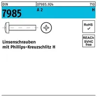 Reyher DIN 7985/ISO 7045 Simpson Linsenschraube VG M3x12 Edelstahl