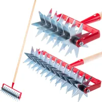Kadax Sternfräse, Gartenfräse aus Metall, Krümler, mit 12 Sternen,