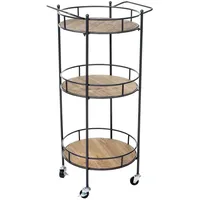 MCW Servierwagen MCW-A43, Barwagen Teewagen, Tanne Holz massiv Vintage