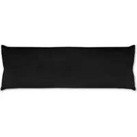 BestLivings Seitenschläfer Kissenhülle 40x140cm + Premium Kissen schwarz -
