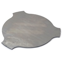 Yakiniku Grillplatte Ø 30 cm Edelstahl silberfarben