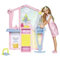 Simba Steffi Love Newborn Baby Room, Schwangere Puppe mit