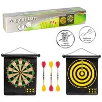 IDENA 40462 - Dartspiel mit 2 Dartscheiben und 6