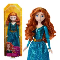 Mattel Disney Princess-Spielzeug, Merida-Modepuppe mit Accessoires,