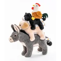 Uni-Toys - Bremer Stadtmusikanten Hahn Katze Hund Esel Kuscheltier