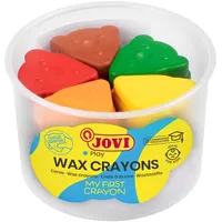 Jovi Wachsmalstifte Bärengesicht VE=30 Stück sortiert Dose