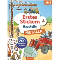 ArsEdition Erstes Stickern Metallic – Baustelle