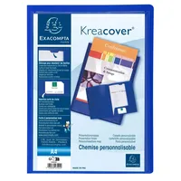 Exacompta 43502E Sammelmappe Polypropylen PP, für Format A4 Blau