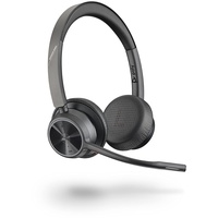 Poly Poly Voyager 4320 UC Bluetooth-Headset mit Bügel-Mikrofon, PC/Mac