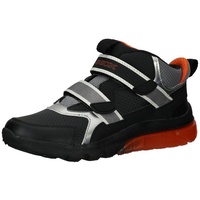 GEOX J CIBERDRON Boy Sneaker, Black/ORANGE, 31 EU