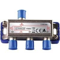 Schwaiger VTF8843241 High-End-Verteiler 3-Fach für BK- und GA-Anlagen (110