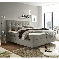 Lomadox Boxspringbett Doppelbett elektrisch verstellbar in der Farbe sand
