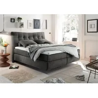 Ed-lifestyle Malibu 1 Boxspringbett Anthrazit - Grau