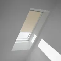 VELUX Verdunkelungsrollo DKL F06 108,5 x 118 cm Hellbeige/Weiß