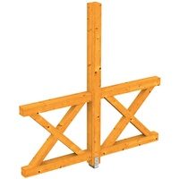 SKANHOLZ Skan Holz Seitenwand Andreaskreuz (FS) 193 x 210