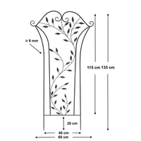 DanDiBo Ambiente Dandibo Rankhilfe Metall Rankgitter 135 cm Braun