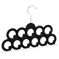 Relaxdays Schalhalter, Tücher, Krawatten, Gürtel, Haken 360° drehbar, rutschfest,