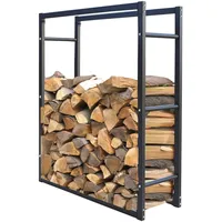 Quick Star Metall Kaminholzstand 90x25x90cm Kaminholzlager Metallregal